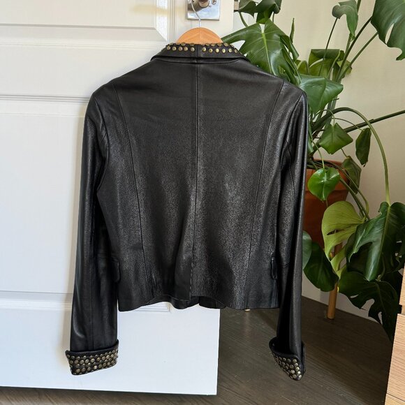 Black leather jacket - Picture 2 of 9